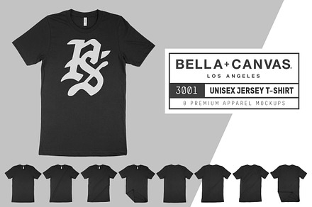 Bella Canvas 3001 T-Shirt Mock Ups, a Shirt Mockup by Pixel Sauce™