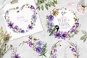 SPRING FLOWERS Watercolor Collection, a Decorative Illustration by Inna Sinano (Thumbnail 3 of 11)