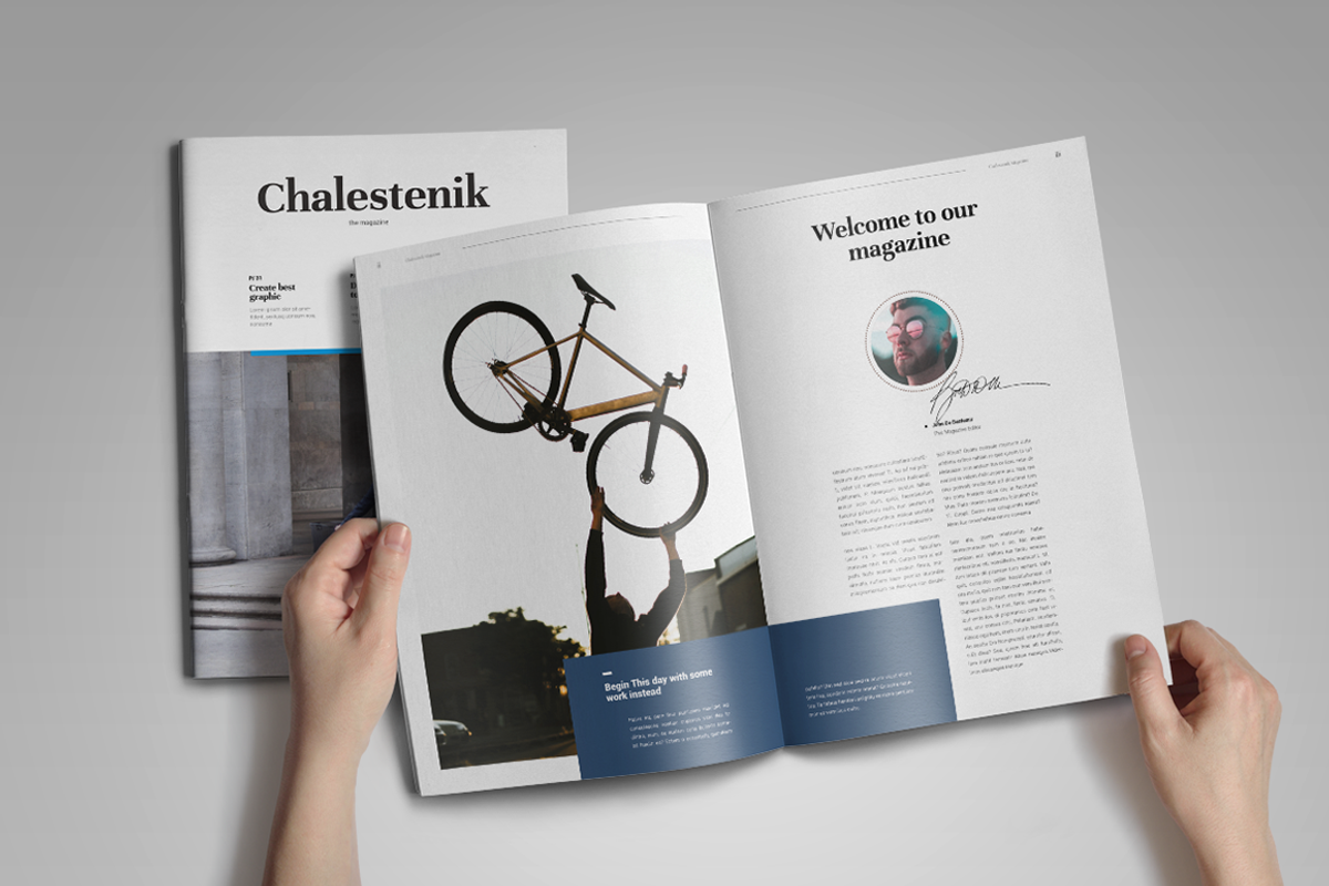 Chalestenik | Magazine Template, a Magazine Template by spidergraph (Photo 2 of 12)