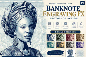Banknote Engraving FX Ps Action