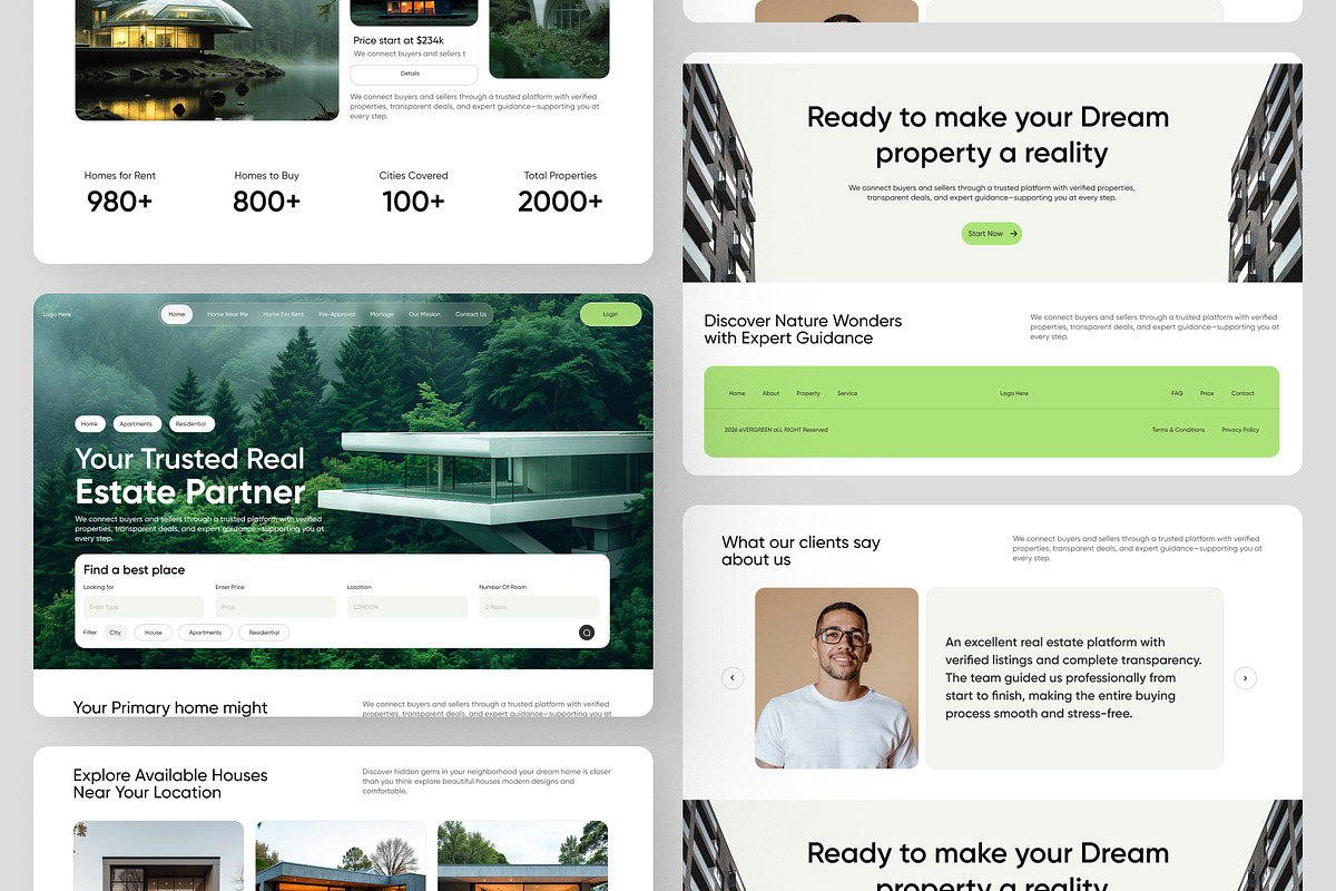 Modern Real Estate Website UI/UX Kit, an UI Kit Template by Soulfuldesignstudio (Photo 5 of 6)
