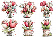 Whimsical Spring Umbrella Clipart, an Illustration by Daily.Designs (Thumbnail 5 of 8)
