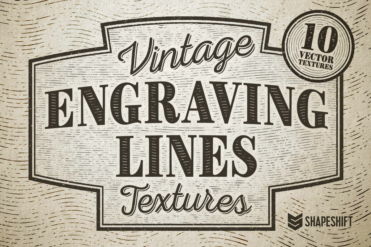 Vintage Engraving Lines Textures, a Texture Graphic by Shapeshift (Photo 1 of 4)