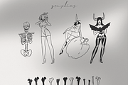 Halloween graphics, a Decorative Illustration by Anastasy_helter (Thumbnail 3 of 11)