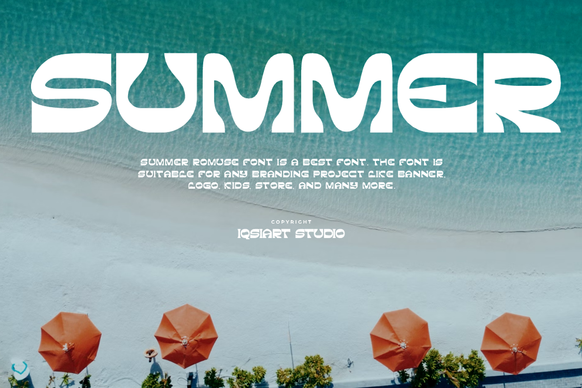 Summer Romuse Font, a Sans Serif Font by Iqsiart Studio (Photo 5 of 7)