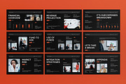 Black Orange Pitch Deck Google Slide, a Presentation Template by graphicook (Thumbnail 3 of 4)