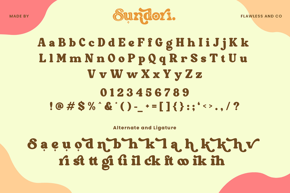 Sundori - Handdrawn Serif Retro Font, a Serif Font by Flawless And Co (Photo 9 of 10)