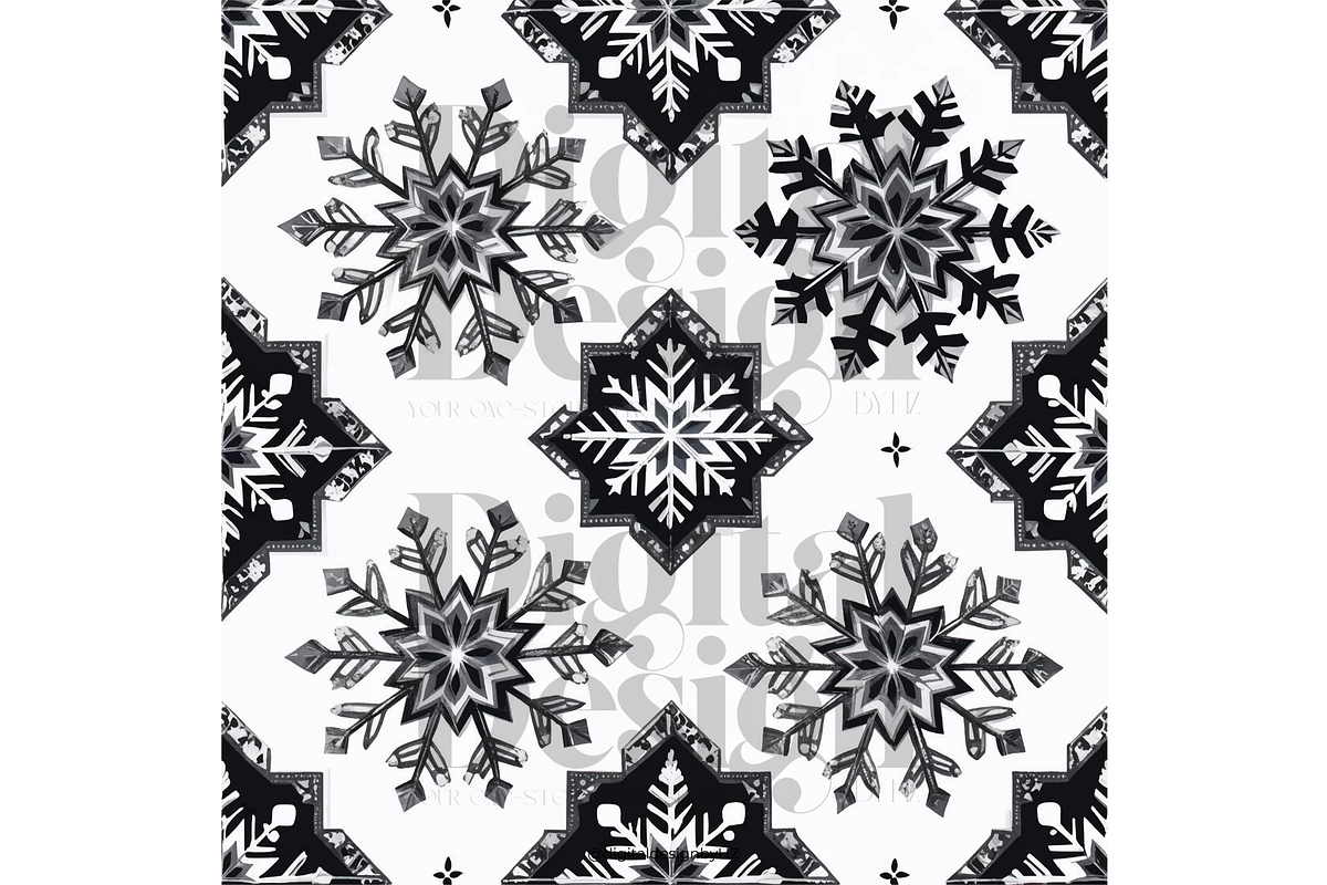 Christmas Seamless Pattern Bundle, a Graphic by DigitalDesignbyHZ (Photo 4 of 5)
