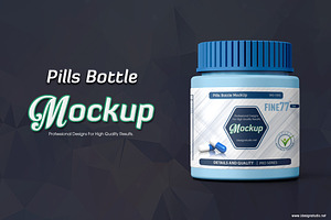 Pills Bottle Mockup