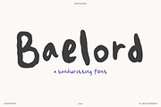 STH Baelord, a Handwritten Font by Sitintahitam (Thumbnail 1 of 8)