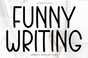 Funny Writing, a Sans Serif Font by FreshTypeINK (Thumbnail 1 of 7)