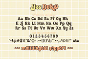 Yes Duke - Cute Retro Groovy Font, a Handwritten Font by Airotype (Thumbnail 9 of 11)