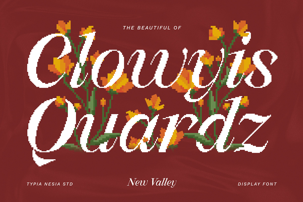 New Valley - Pixelate Italic Serif, a Serif Font by Typia Nesia (Photo 6 of 15)