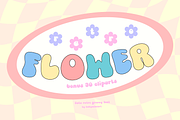 Retro Flower Display Font + Bonus, a Handwritten Font by Babymimiart (Thumbnail 1 of 10)