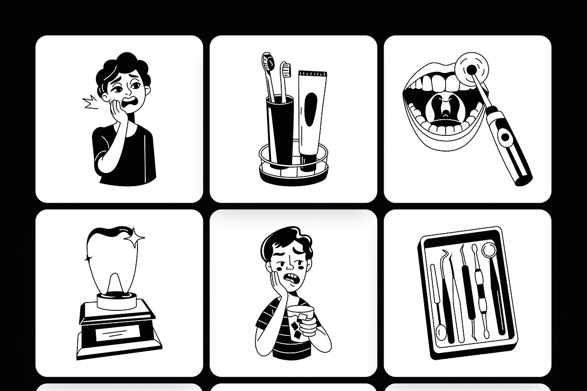 Dentist Drawing Illustration, a Healthcare Illustration by Vectors Market (Photo 7 of 9)