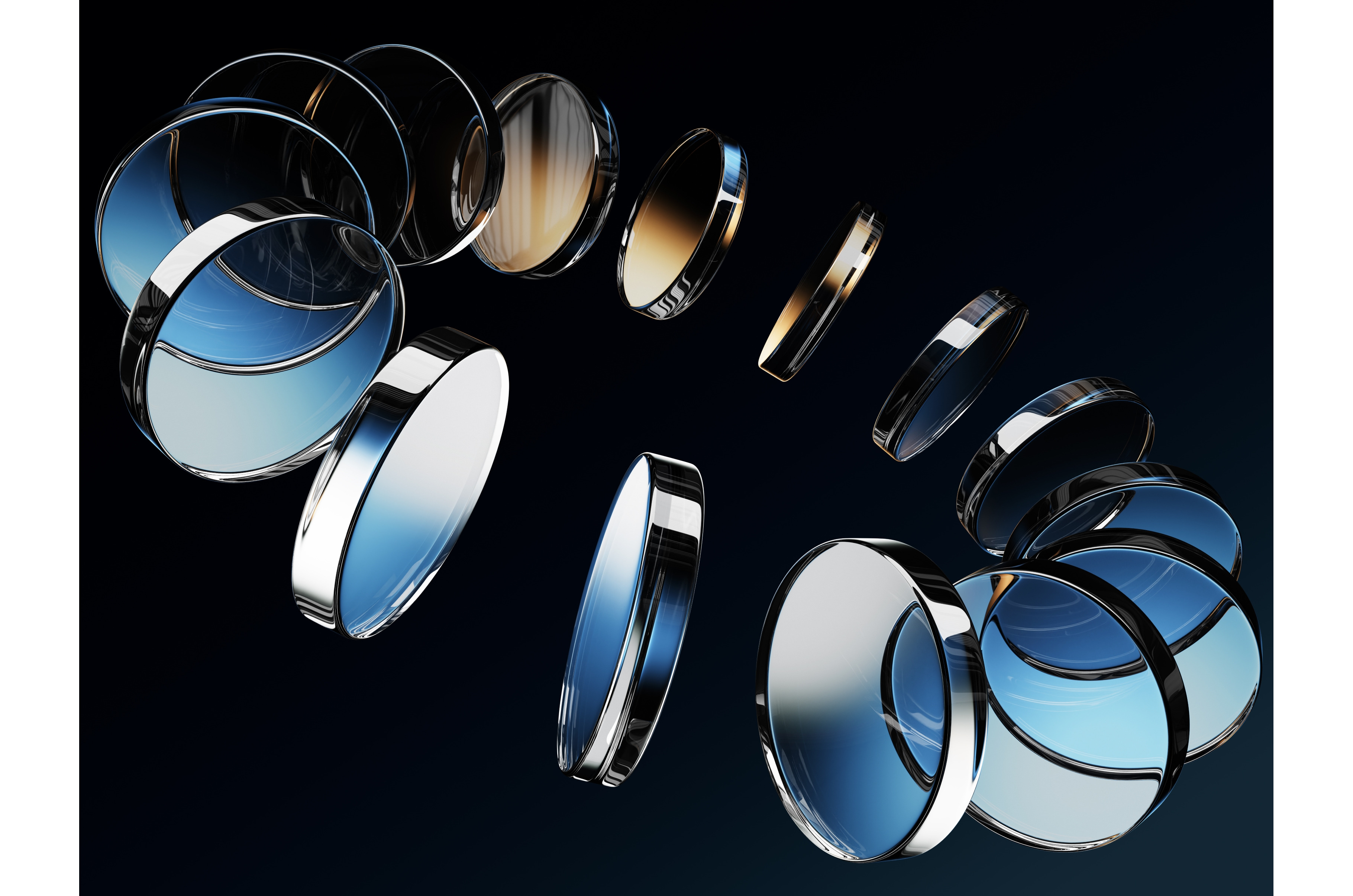 Neon glass round discs with brown, a Background Graphic by Marozhkastudio