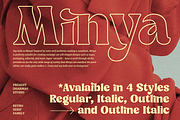 Minya - Retro Font (Outline Version), a Serif Font by Dharmas Foundry (Thumbnail 4 of 15)
