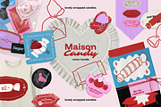 Wrapped candies & Love vector set, an Object Graphic by My.Ordinarty (Thumbnail 1 of 11)