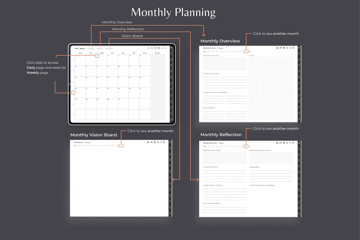 2025 iPad Digital Planner, a Graphic by Makii Templates (Photo 6 of 11)