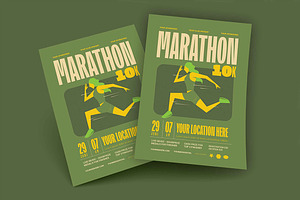 Marathon Event Flyer Template, a Flyer Template by megarez