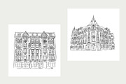Architecture Procreate stamp brushes, a Brush Add-On by Veronika Gotovceva (Thumbnail 4 of 9)