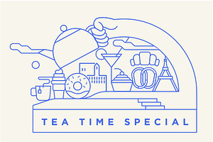 Iconic european tea time dessert