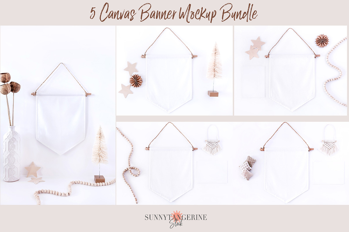 Canvas Banner Mockups Bundle, a Household Mockup by SunnyTangerine Stock (Photo 5 of 8)