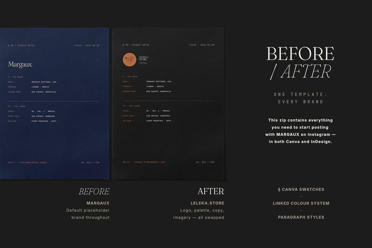 MARGAUX / Instagram Post & Stories, a Social Media Template by Leleka.Store (Photo 6 of 17)