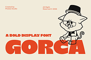 Gorca - Bold Display Font, a Sans Serif Font by Pixesia Studio (Thumbnail 2 of 15)