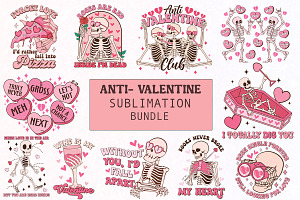 Skeleton Anti Valentine Designs