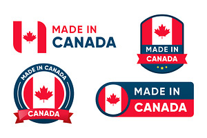 Made in Canada Badge Label Set, an Illustration by Soufone