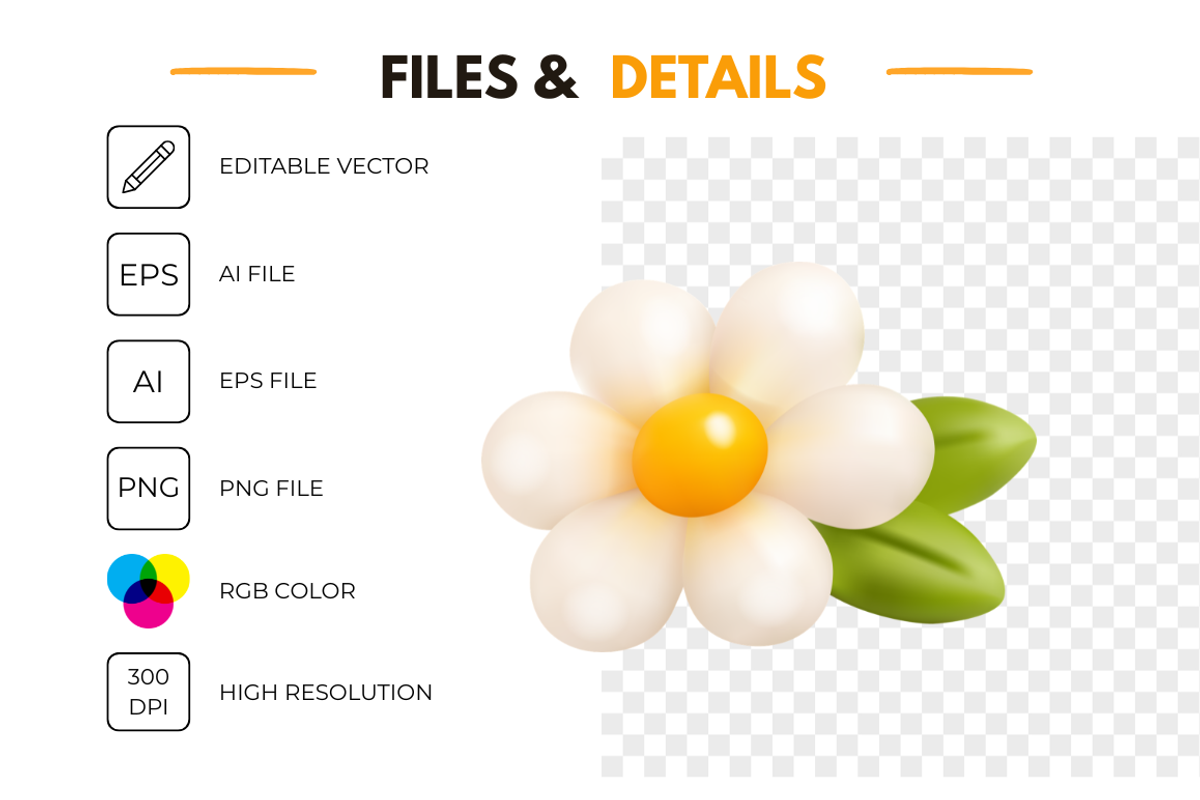 3D Honey Vector Elements, an Object Illustration by Bielousova Art (Photo 3 of 3)
