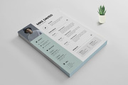 Minimal Resume/CV Template, a Resume Template by KreateTribe (Thumbnail 4 of 4)