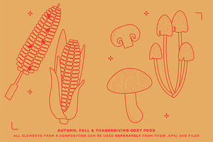 Thanksgiving Vector Illustrations