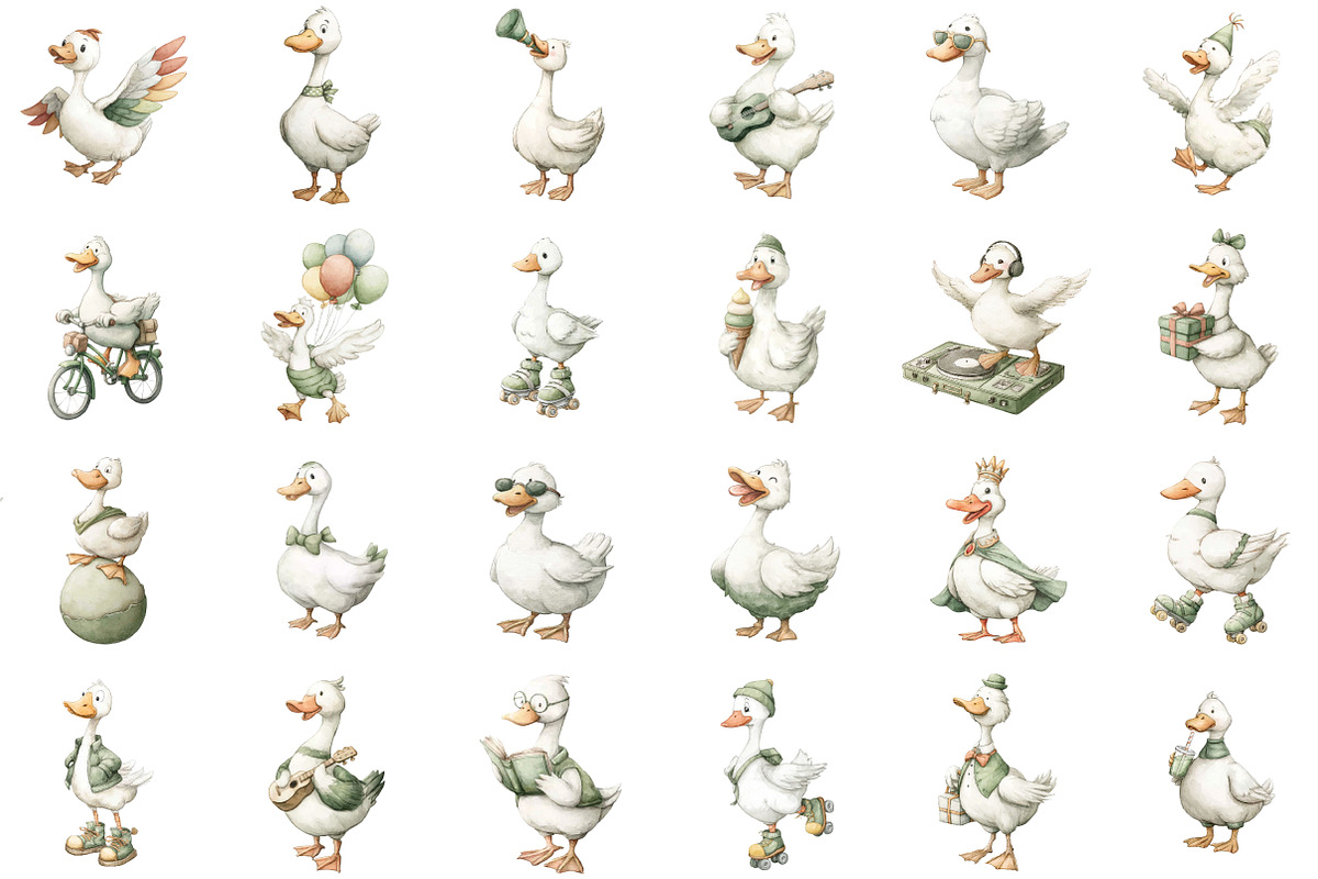 Silly Goose Collection Clipart, an Illustration by Sublimation Artist (Photo 2 of 6)
