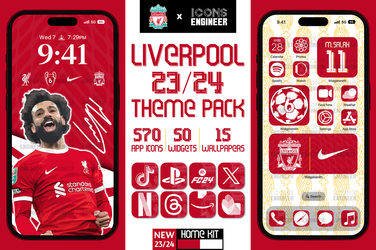 Liverpool FC 23/24 Theme Pack | Home, an Icon by IconsEngineer (Photo 1 of 11)