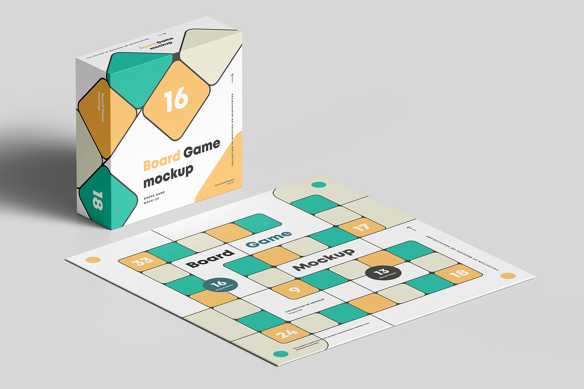 Board Game Mock-up, a Merchandise Mockup by Yogurt86 (Photo 8 of 8)