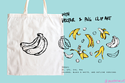 Textured vector bananas pattern set, a Food Illustration by Palette Pursuit (Thumbnail 4 of 6)