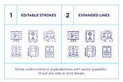 Business Line Icon Set, an Outline Icon by iStar Design (Thumbnail 3 of 8)
