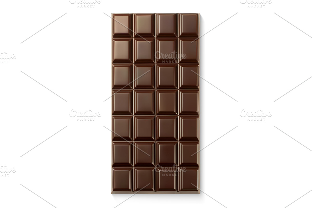 Vector realistic chocolate bar, an Object Graphic by He2