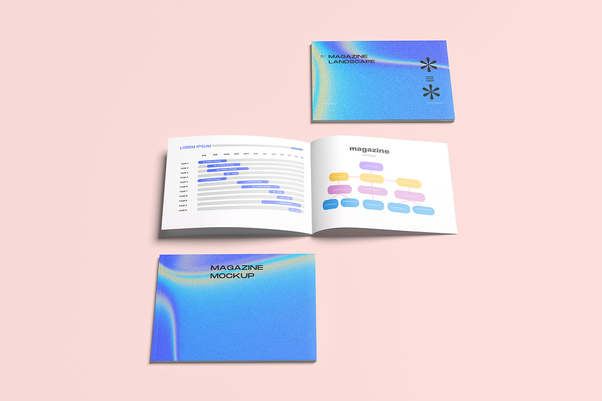 Magazine landscape Mockup, a Books & Magazine Mockup by safrizalstudio (Photo 4 of 6)