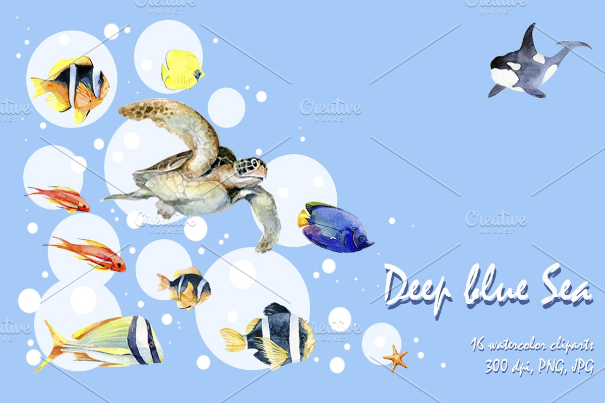 Deep Blue Sea, an Illustration by dm_art (Photo 1 of 2)