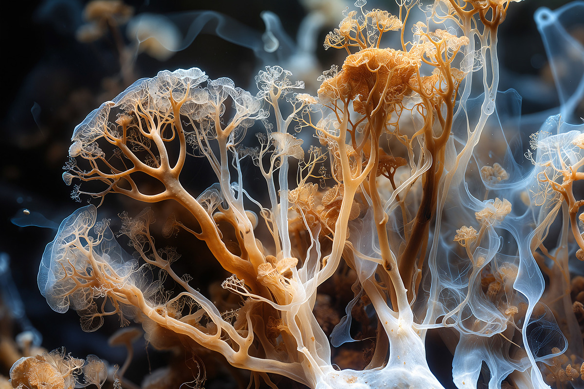 72 Microscopic Fungi Backgrounds, a Background Graphic by h.utomo (Photo 48 of 72)