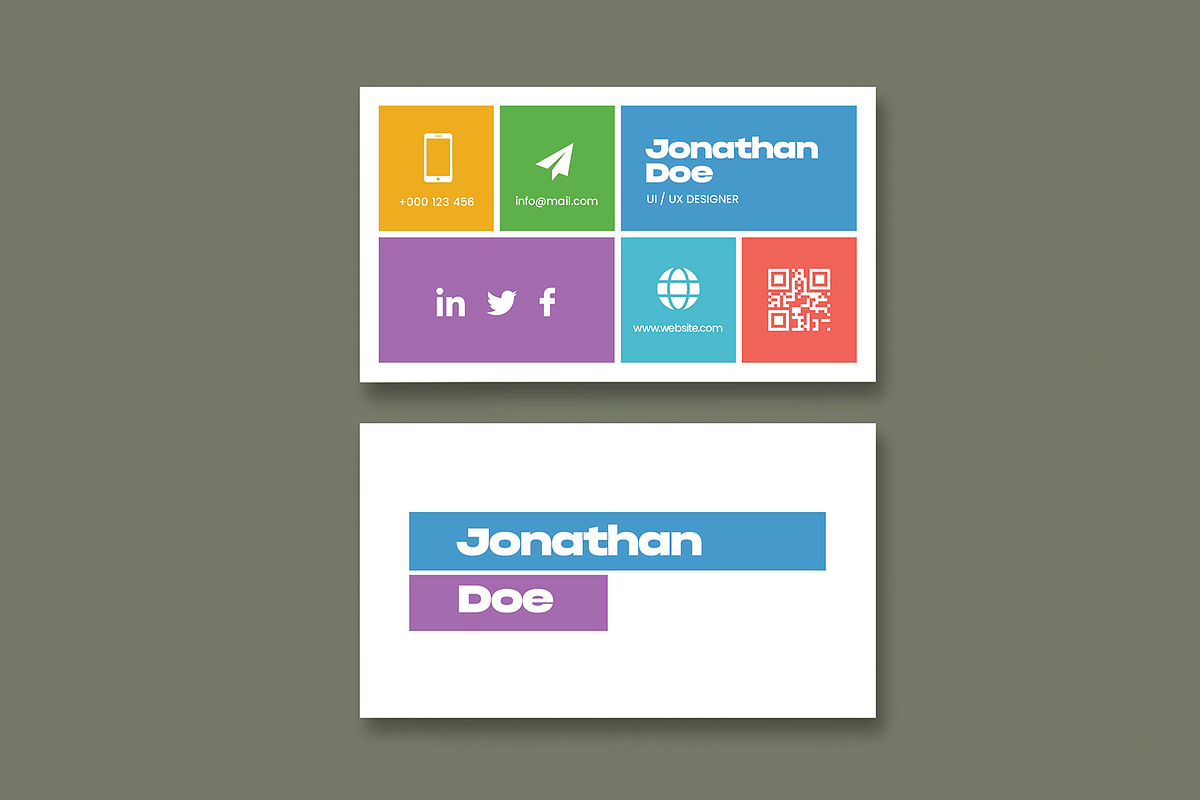 Modern Stylish Business Card, a Business Card Template by Saman Osama (Photo 4 of 4)