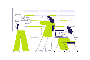 Project timeline abstract concept, a Technology Illustration by Visual Generation