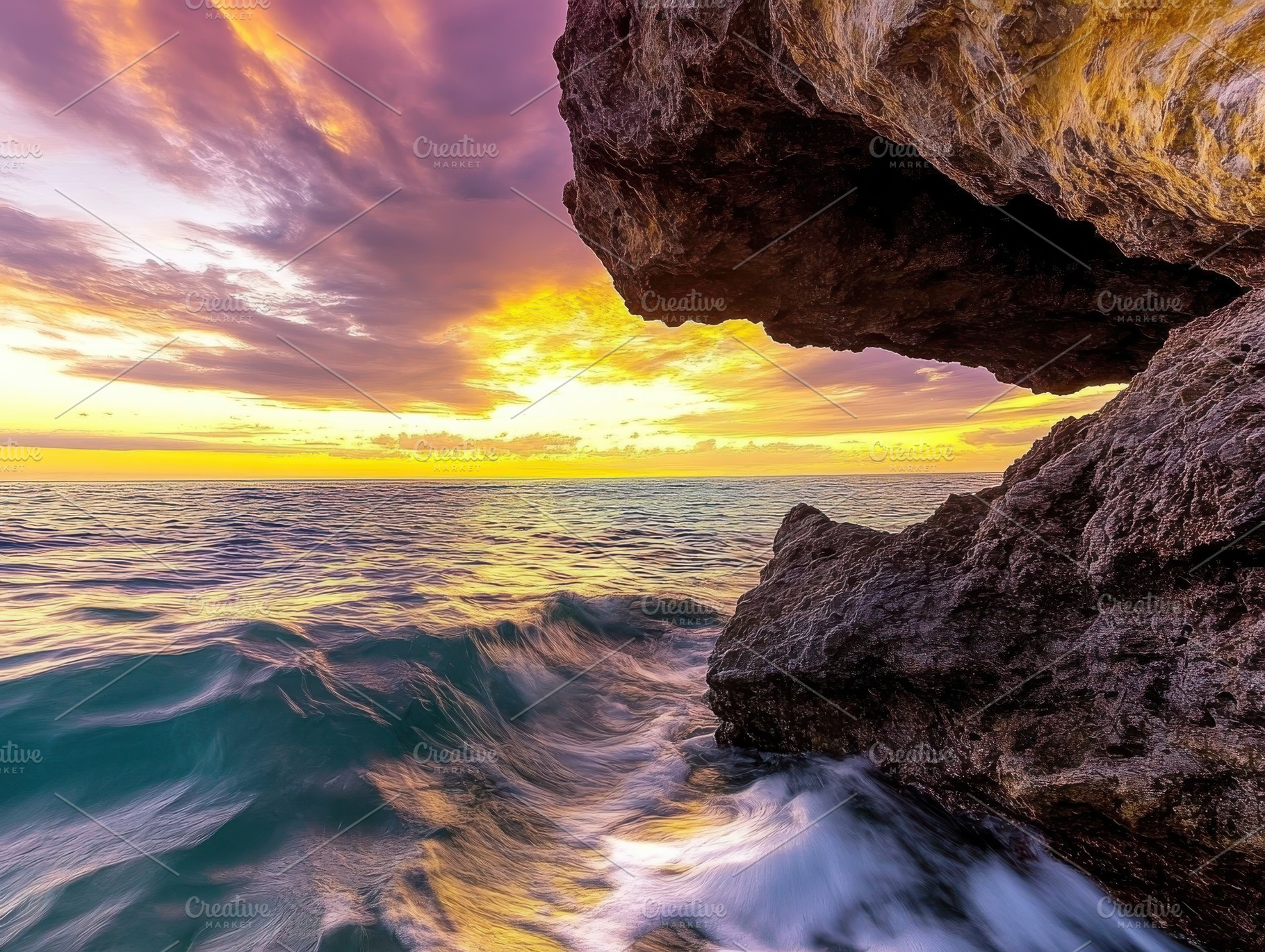 Majestic Rocky Arch by the Sea, a Nature Photo by Virgo Studio