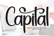 Capital | Script Font, a Handwritten Font by Scratchones (Thumbnail 1 of 9)