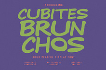 Cubites Brunchos Playful Font