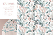Fantasy Pattern with tropical leaves, a Pattern Graphic by Lisima (Thumbnail 2 of 12)
