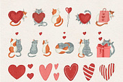 Cats In Love., a Seasonal Illustration by Iryna Mel (Thumbnail 6 of 8)